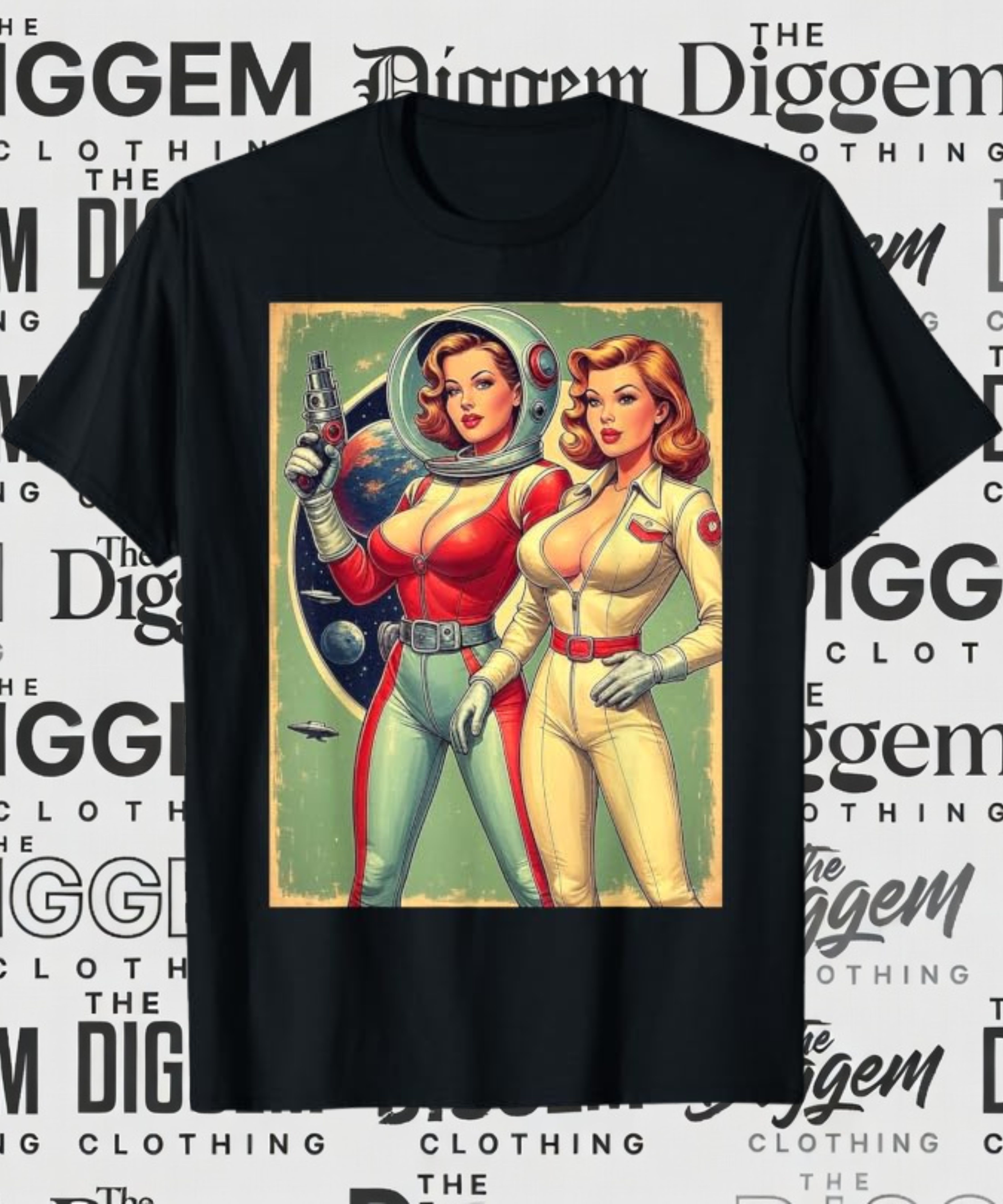 Retro Space Explorers tee